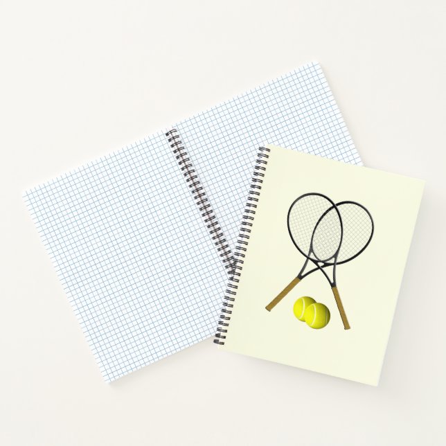 Carnet Crème double de tennis (Intérieur)