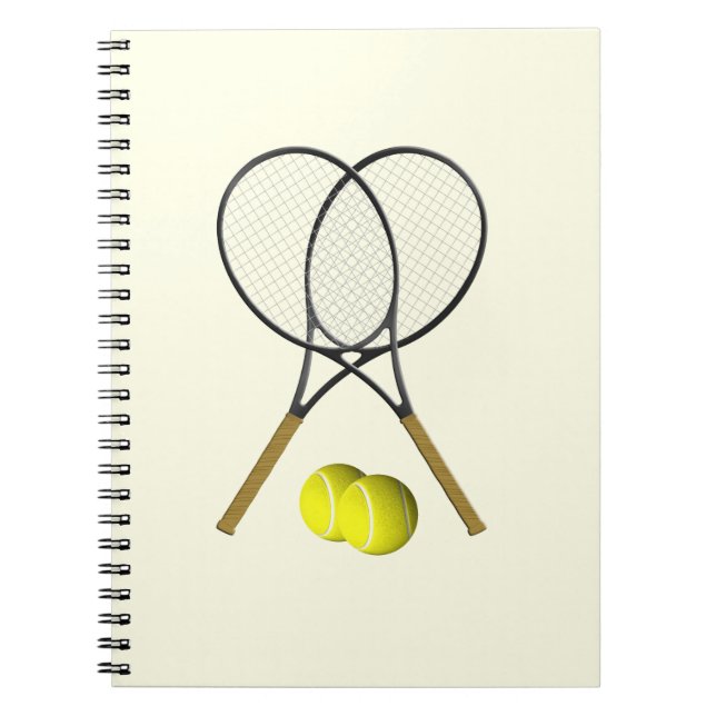 Carnet Crème double de tennis (Devant)