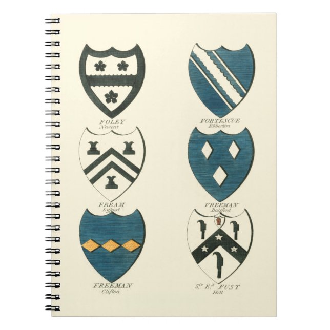 Carnet Crêtes familiales de diverses maisons anglaises (Devant)