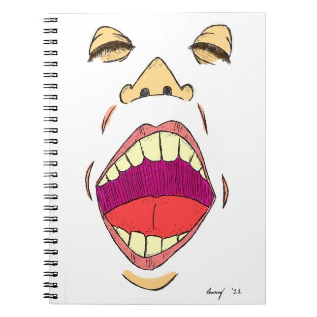 carnet "crier" (Devant)