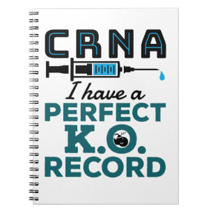 Carnet CRNA J'Ai Un Dossier K.O. Parfait