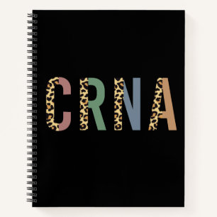 Carnet CRNA Nurse Anesthetist Cheetah empreinte de léopar