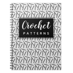Carnet Crochet Hooks Fil et Motif de l'artisanat Organisa