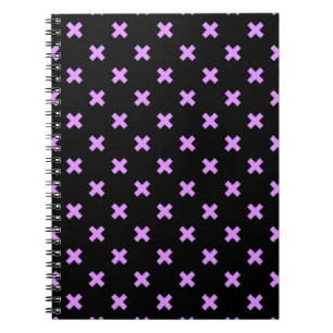 Carnet Crochets Lilac sur noir