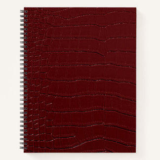 Carnet Crocodile Rouge Peau à imprimer Vernis