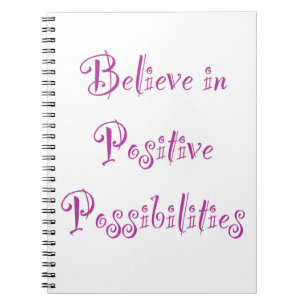 Carnet Croire aux possibilités positives