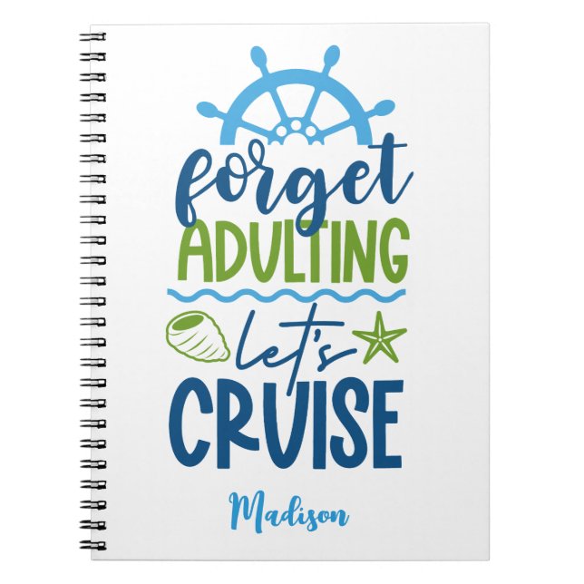 Carnet Croisière de nom personnalisé (Devant)