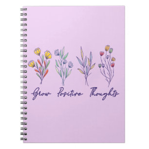 Carnet Croissance des pensées positives Fleur sauvage Flo