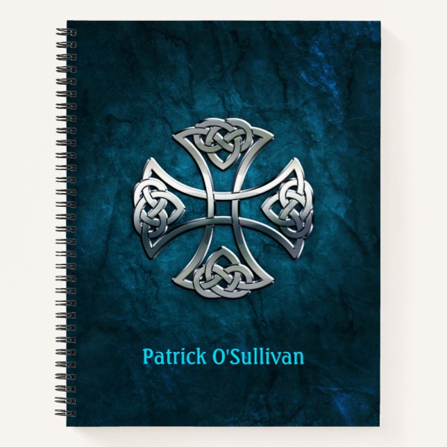 Carnet Croix celtique personnalisée (Devant)