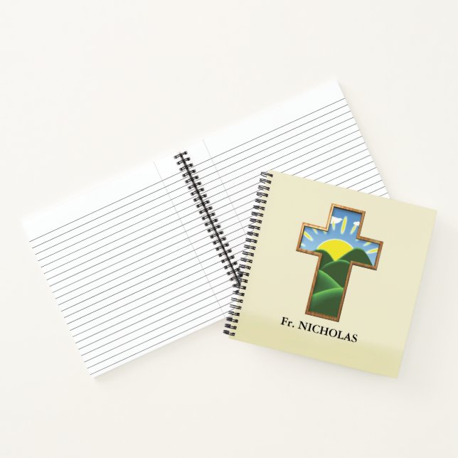 Carnet Croix d'anniversaire personnalisée (Intérieur)