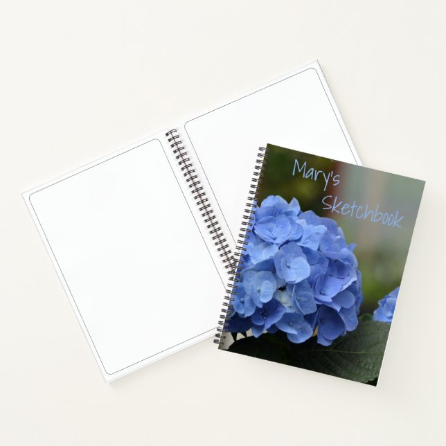 Carnet Croquis Blue Hydrangea (Intérieur)