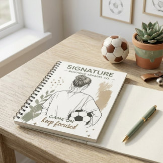 Carnet Croquis de fille de football en aquarelle T-shirt 
