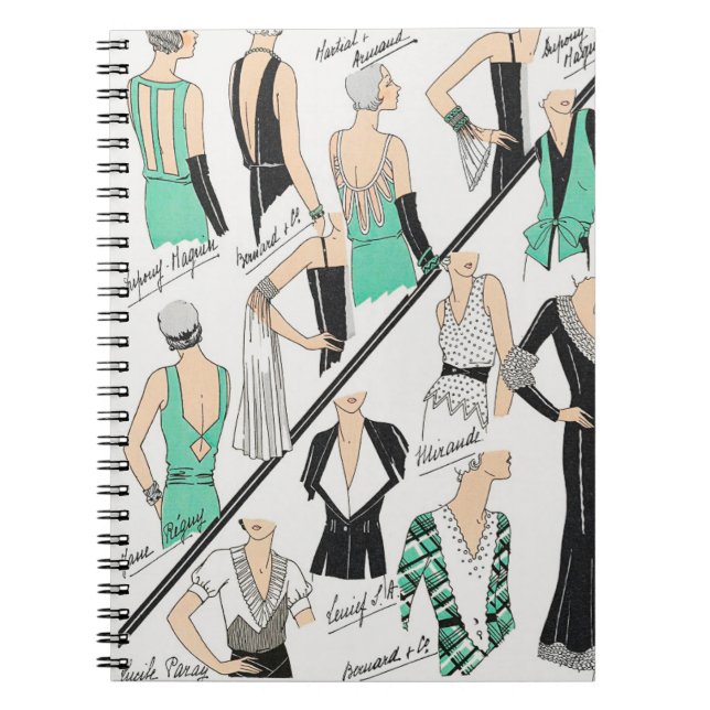 Carnet Croquis de la Mode Couture Française de 1931 (Devant)