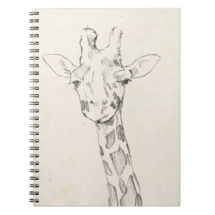Carnet Croquis du portrait de girafe