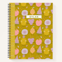 Croquis personnalisé Motif de fruits Pastel Kawaii