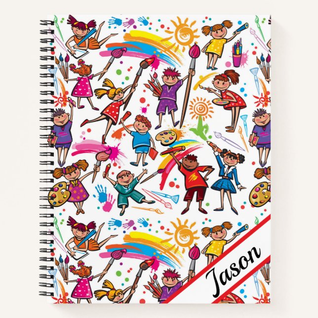 Carnet Croquis Personnaliser enfants (Devant)