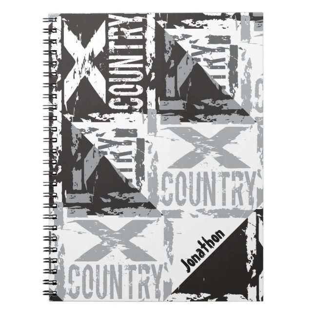 Carnet cross-country personnalisé (Devant)