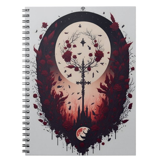 Carnet cross tattoo flower 13 (Devant)