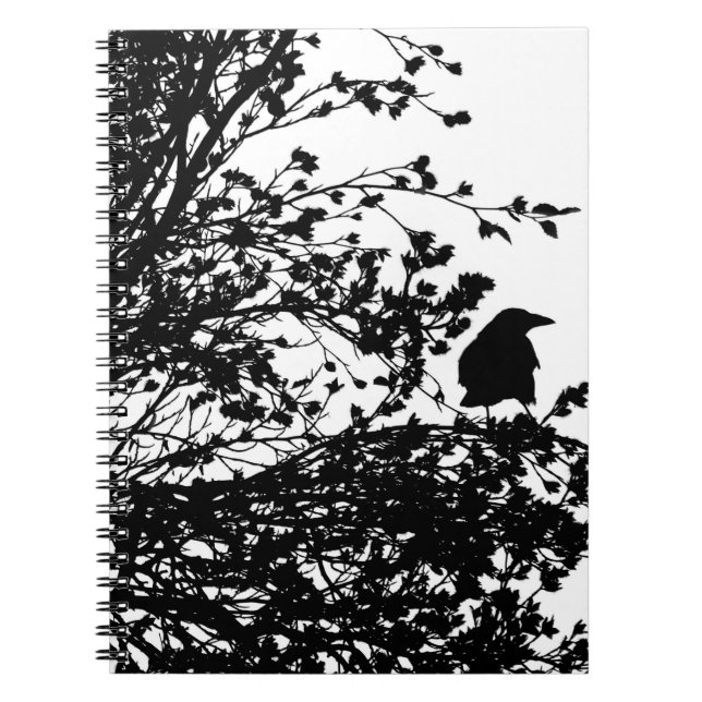Carnet Crow dans un arbre (Devant)
