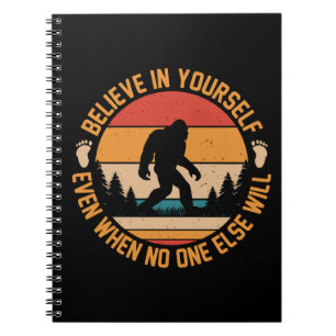 Carnet Croyez En Vous-Même Bigfoot Noir