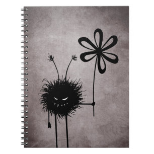 Carnet Cru mauvais d'insecte de fleur