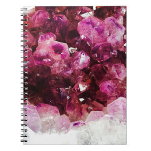 Carnet Cryaméthyste minéral pourpre
