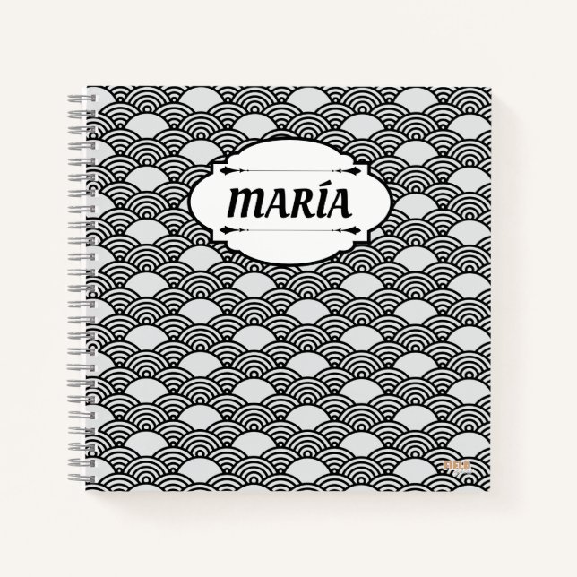 Carnet Cuaderno Asian Pattern (Devant)