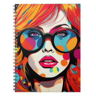 Carnet Cuaderno Comic Pop Art Girl