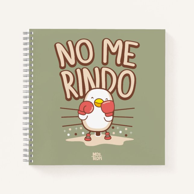 Carnet Cuaderno espiral│No me rindo (Devant)
