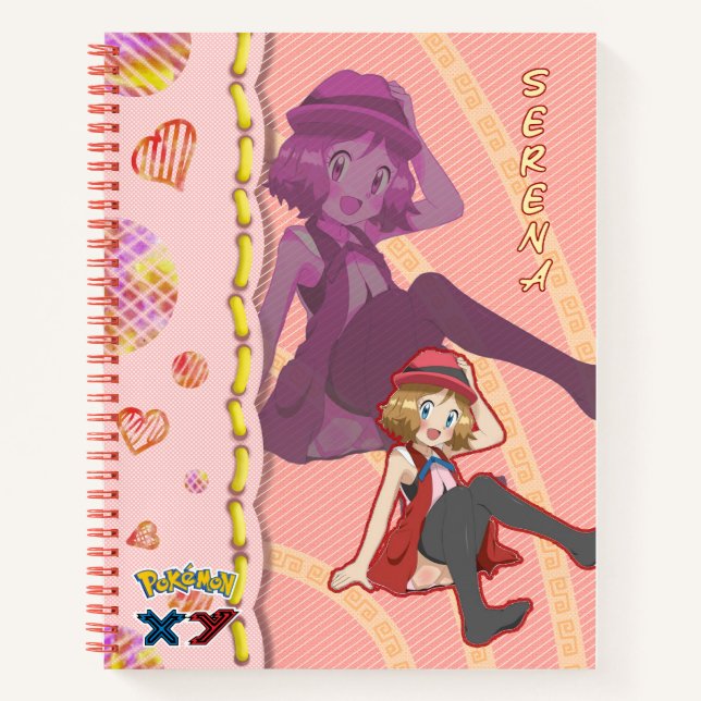 Carnet Cuaderno of Serena pokemon (Devant)
