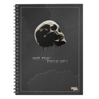 Carnet Cuaderno Skull Melting Thoughts
