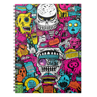 Carnet Cuaderno Terror Pop Art