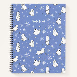 Carnet Cubes d'ours polaires et flocons de neige - Person