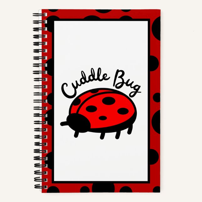 Carnet Cuddle Bug Ladybug | Design Cozy et Mignon (Recto)