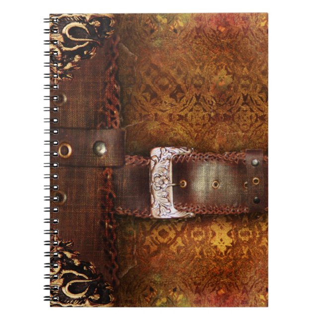 Carnet Cuir antique antique rustique de Faux de tome (Devant)