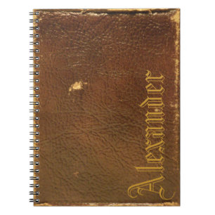 Carnet Cuir Brown Rustique Faux