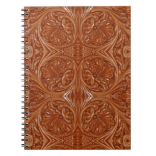 Carnet cuir usiné de pays occidental de motif de
