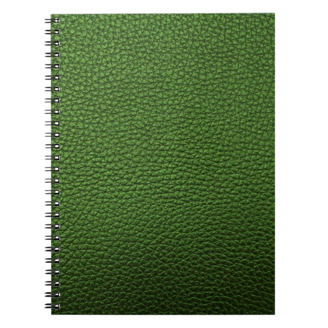 Carnet Cuir vert  (Devant)
