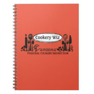Carnet Cuisine à cuisine de couleur personnalisée ustensi