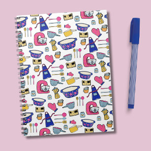 Carnet Cuisine Lumineuse Ustensiles Chef Cake Baker