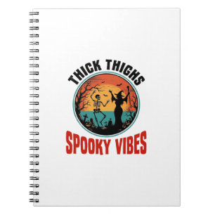 Carnet Cuisses Épaisses Vibes Sombres Design Halloween Vi