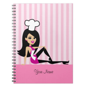 Carnet culinaire avec la rétro bande dessinée