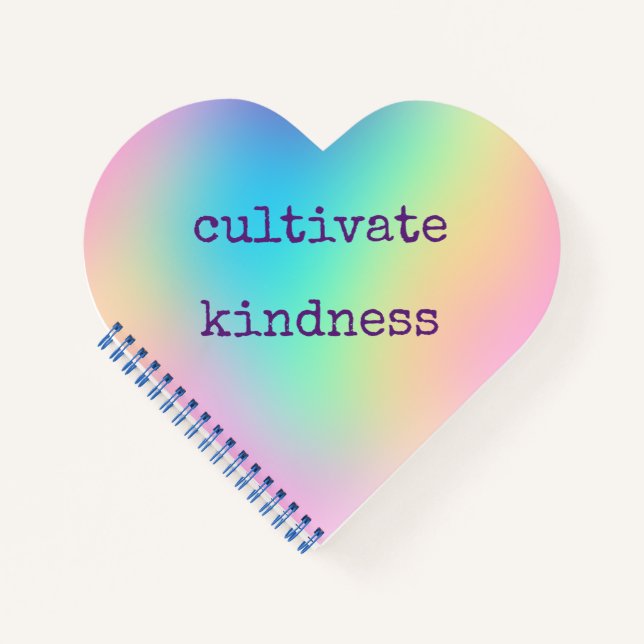 Carnet "Cultiver la gentillesse" Dégradé prismatique arc- (Devant)