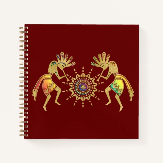 Carnet Culture amérindienne - Sun Dancing Kokopelli 3 (Devant)