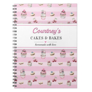 Carnet Cupcake Rose Dessert Recette Cuisine culinaire