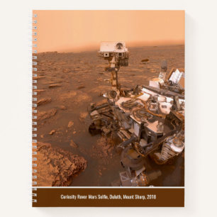 Carnet Curiosity Rover Mars Dusty Selfie au Mont Sharp