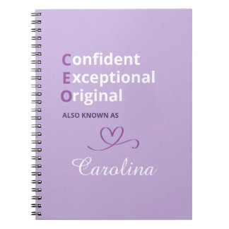 Carnet Custom CEO Notebook - Novelty Gifts for Boss Lady 