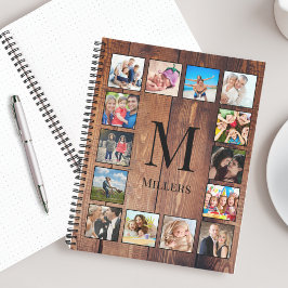 Carnet Custom Family Photo Collage Reclaimed Wood