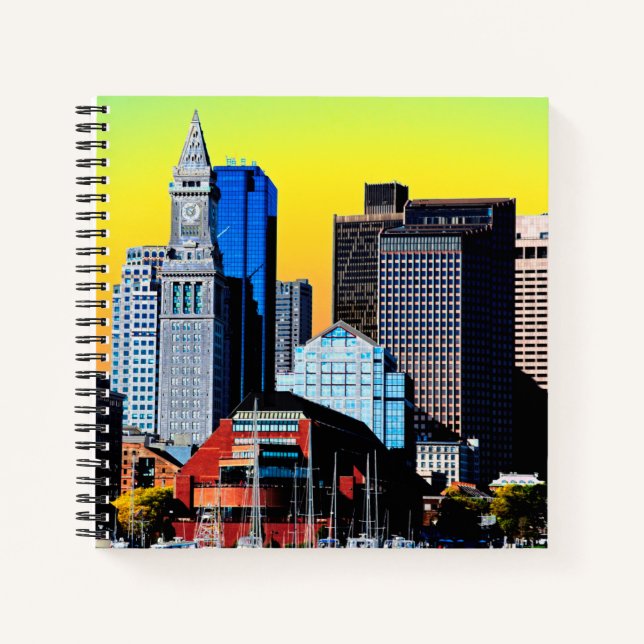 Carnet Custom House Boston USA Poster tissu visage Masque (Devant)