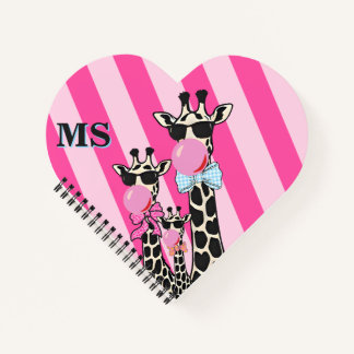 Carnet Custom Initial Cute Giraffe Phone Case  Bubble Gum